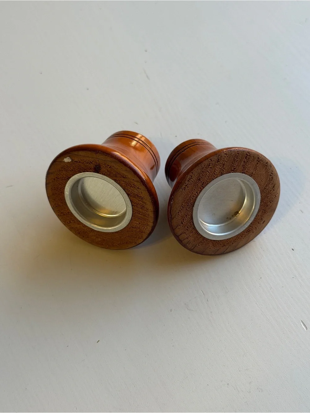Vintage Wisconsin State Fair Wooden Salt & Pepper Shaker Set — Souvenir